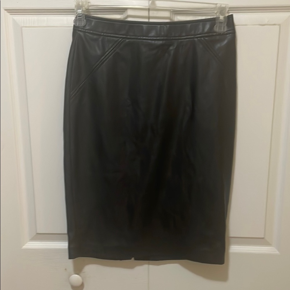 Black Pleather Skirt